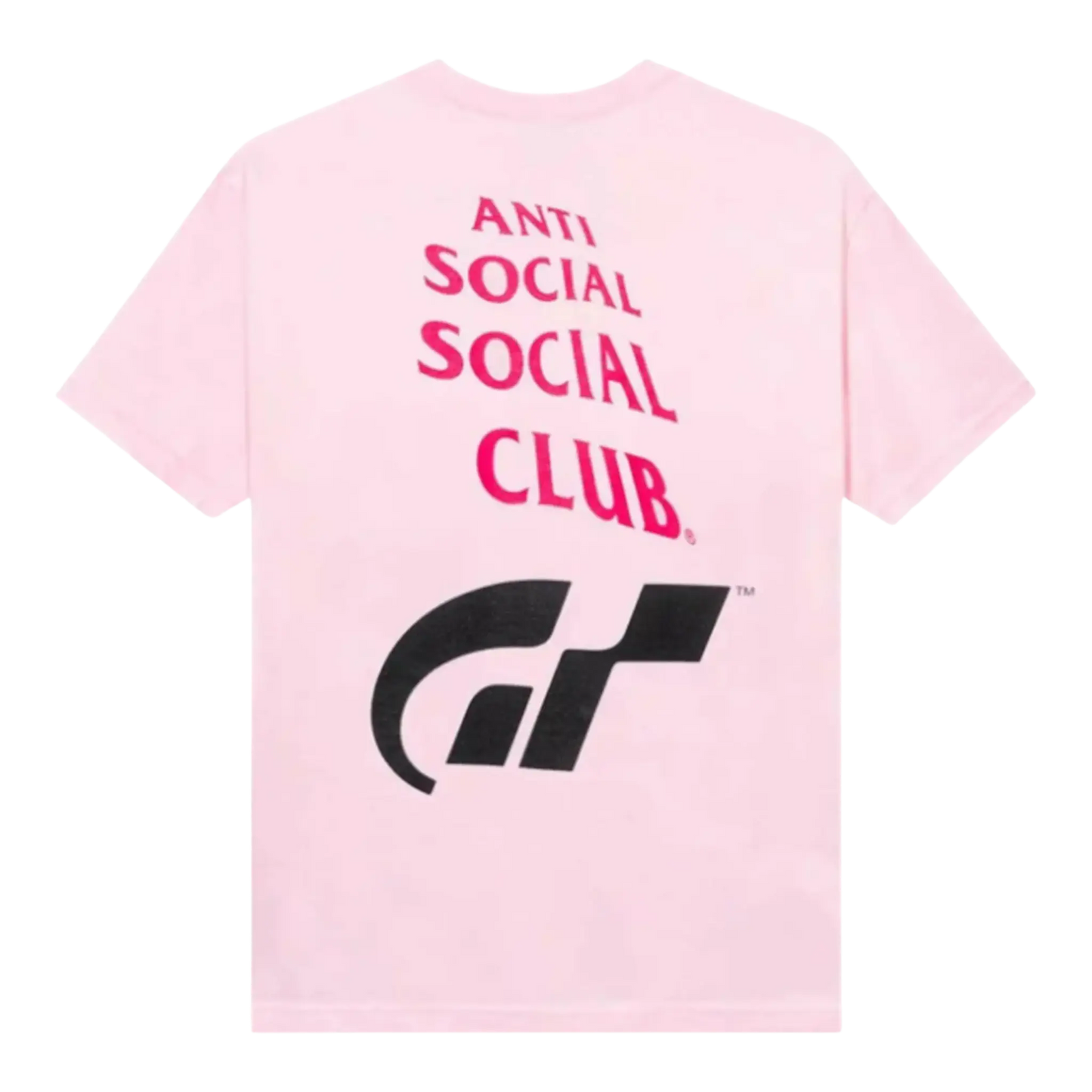 Anti Social Social Club Gran Turismo Logo Men T-Shirt Pink