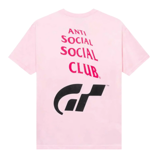 Anti Social Social Club Gran Turismo Logo Men T-Shirt Pink