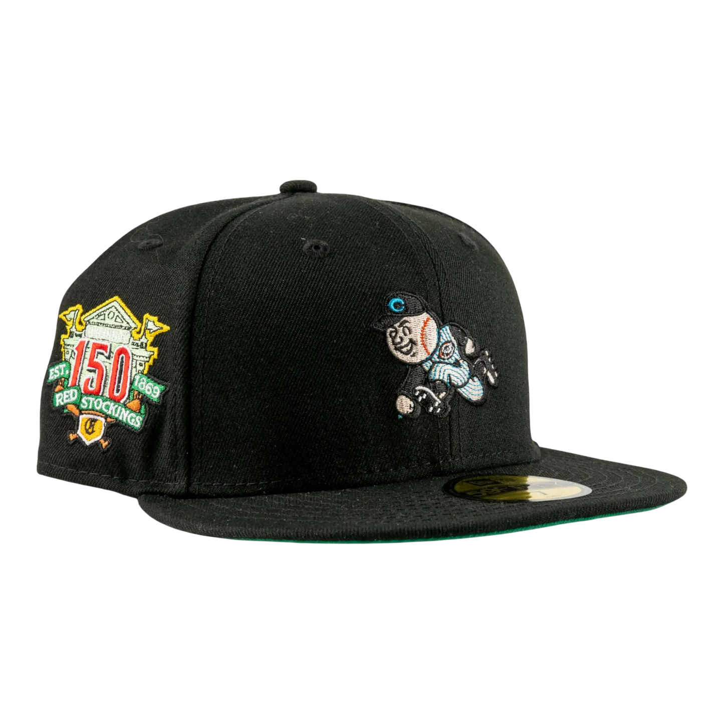 New Era 59Fifty Cincinnati Reds 150th Anniversary Family Nights Pack Men Fitted Hat Black