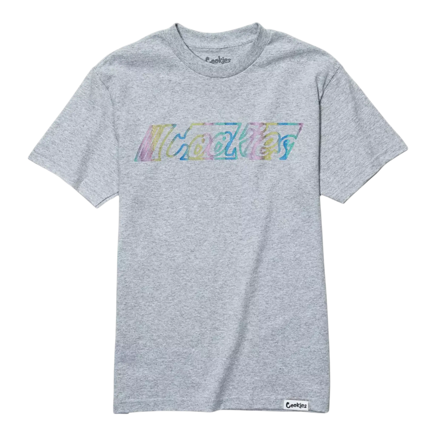Cookies Gradient Logo T-Shirt Men Heather Grey