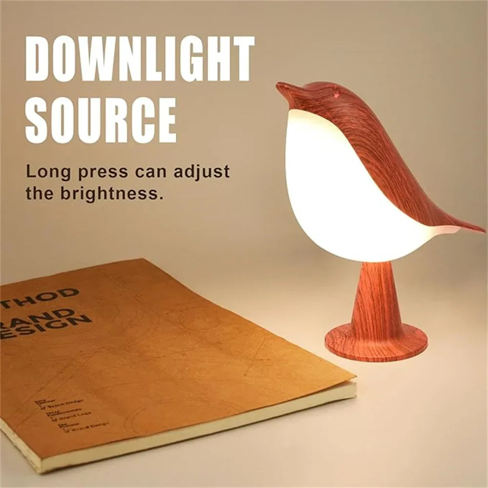 DecorBites™ 1pc LED Touch-Control Bird Lamp - Art Deco, 3-Levels Dimmable, USB-Cordless with Rechargeable Battery, Versatile for All Rooms