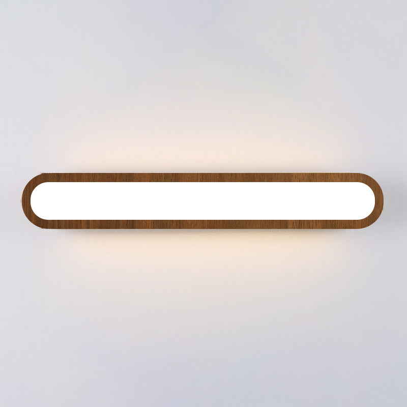 DecorBites™ Contemporary LED Sconce Vanity Light for Bedroom - Oval Elongated Acrylic Fixture