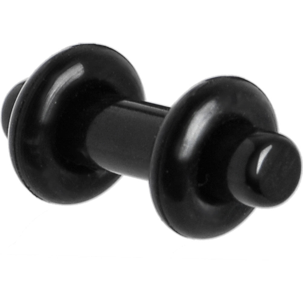 8G Black Acrylic Plug