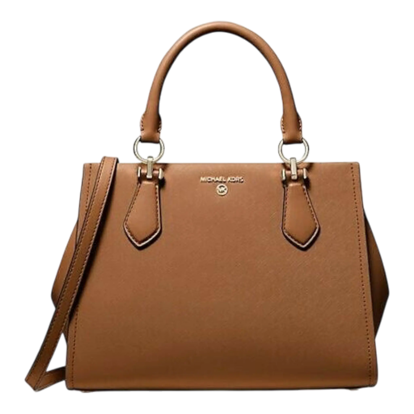 Michael Kors Marilyn Women Medium Saffiano Leather Handbag Brown