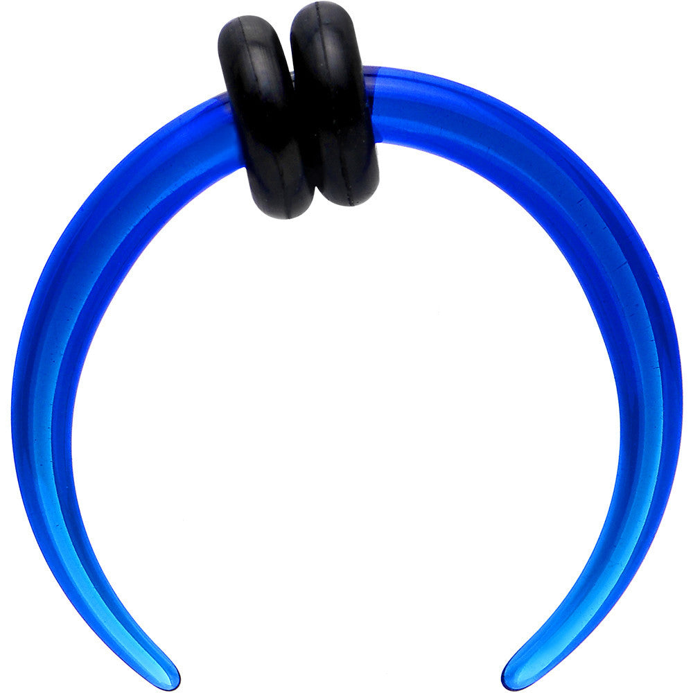 12G Acrylic Blue UV Buffalo Taper