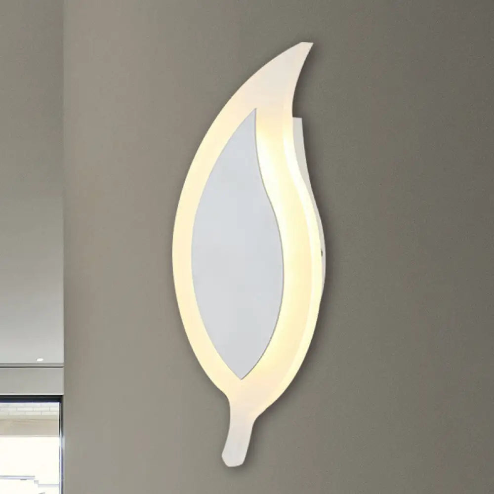 DecorBites™ 6" Wide Simple Acrylic LED Wall Lamp - Warm/White Light Sconce Fixture