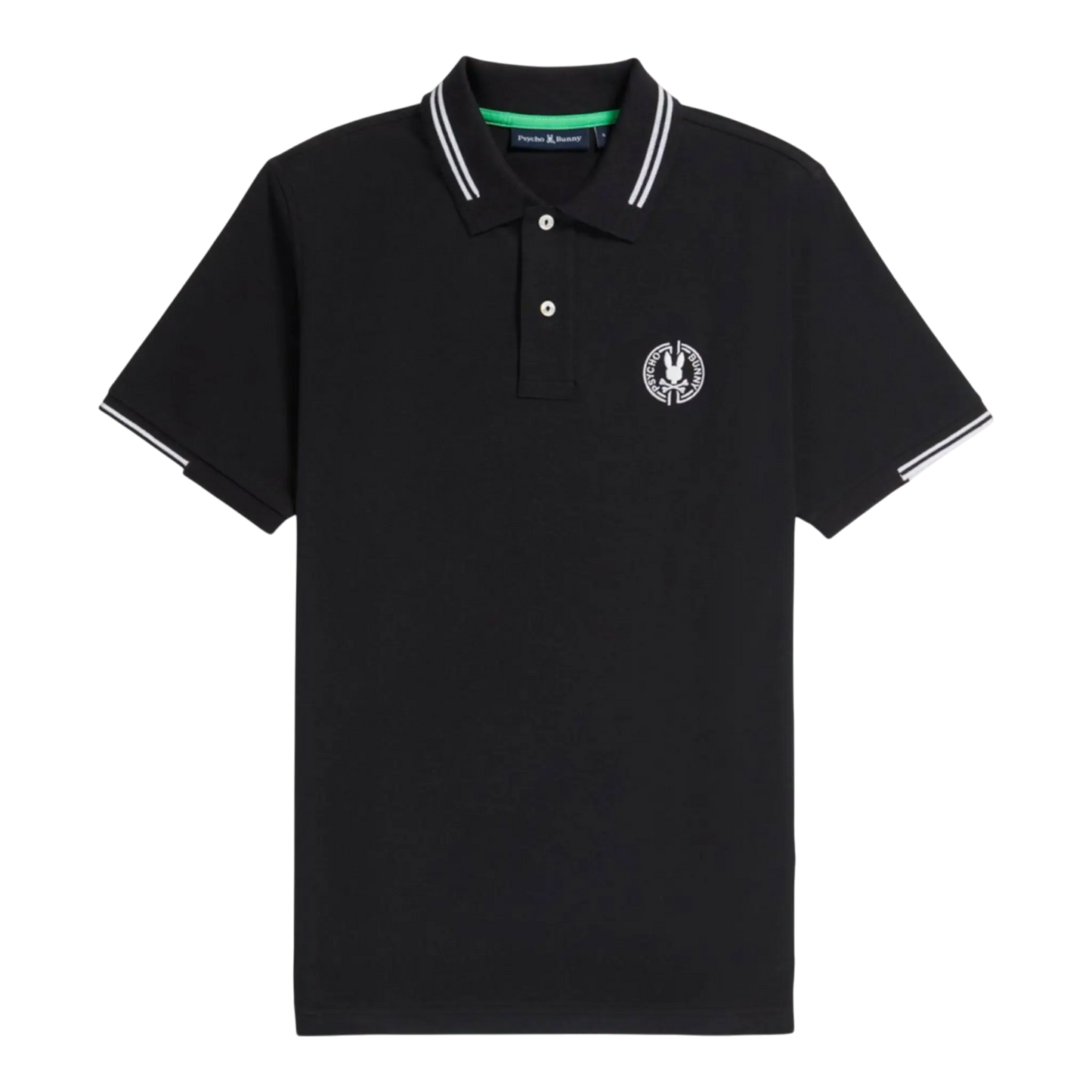 Psycho Bunny Santa Fe Pique Men Polo Shirt Black
