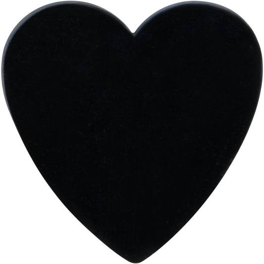 16G 5/16 Black Simple Heart Internally Threaded Labret Tragus