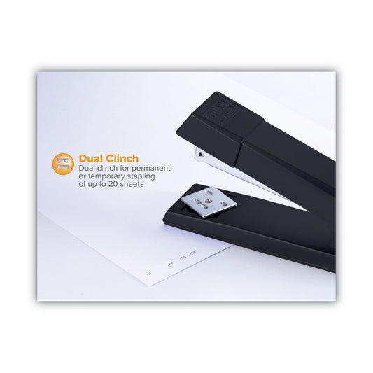 Bostitch No-Jam Premium Stapler, 20-Sheet Capacity, Black