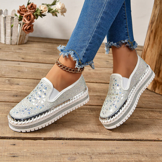 Women’s Four-Seasons Thick-Sole Casual Sneakers