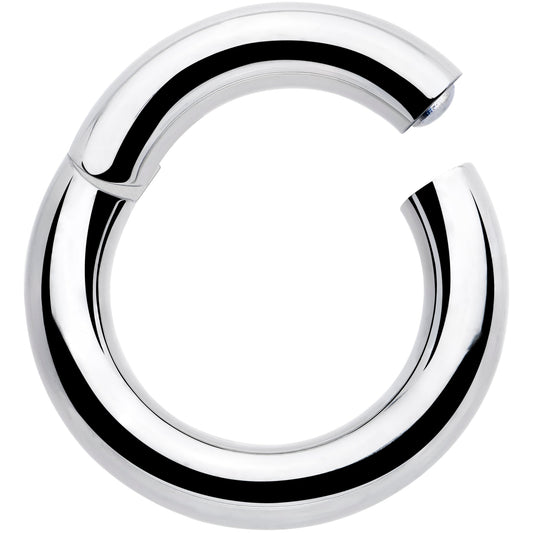 6G 9/16 316L Surgical Steel Precision Hinged Segment Hoop
