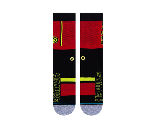 Stance Hawks Shortcut 2 NBA Crew Socks Red/Black