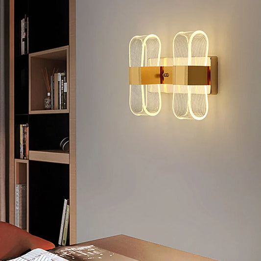 DecorBites™ Elliptical LED Wall Lamp for Home Decor Bedside Lighting in Bedroom Living Room