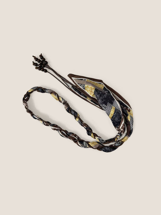Bohemian Multi-Functional Woven Scarf Belt With Ethnic Prints