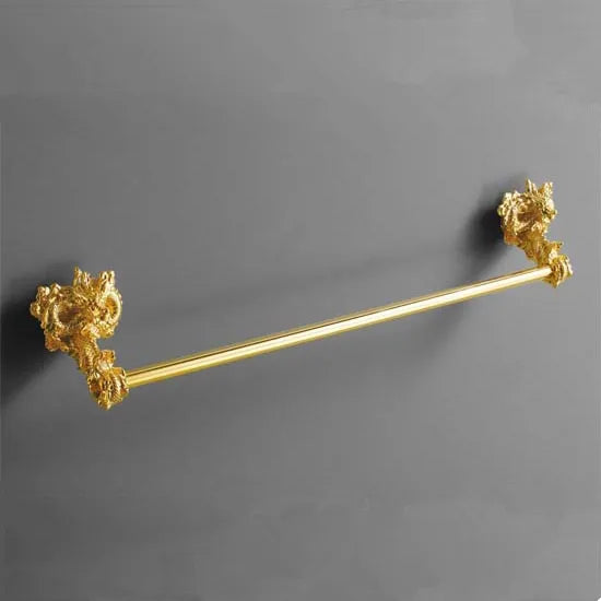 DecorBites™ Dragon Bathroom Hardware Set: Paper Holder, Towel Rack, Soap Dish (MB-0950A)