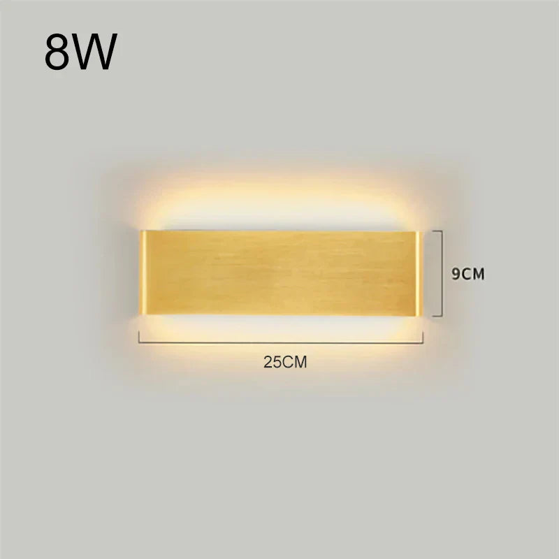 DecorBites™ LED Aluminum Mirror Light Wall Lamp for Corridor, Bedside, Bathroom - Nordic Modern Design
