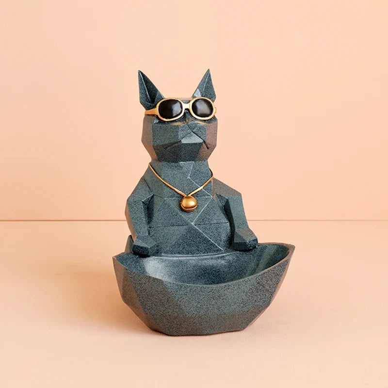 DecorBites™ Cool Cat Resin Figurine Table Statue Decor Sculpture Ornamental Figurines