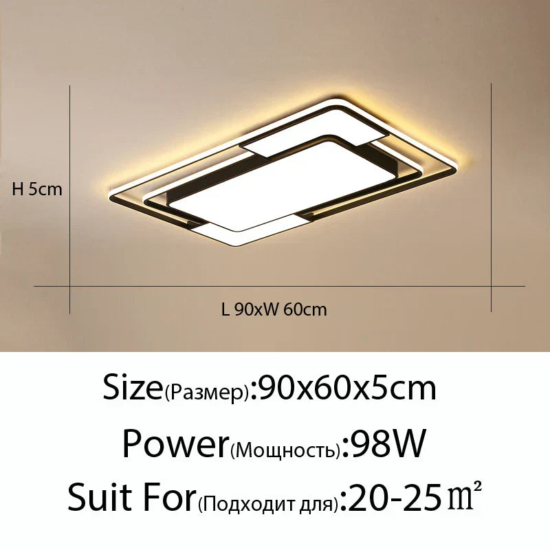 DecorBites™ Iron Body Modern Chandelier Lighting with Remote Control