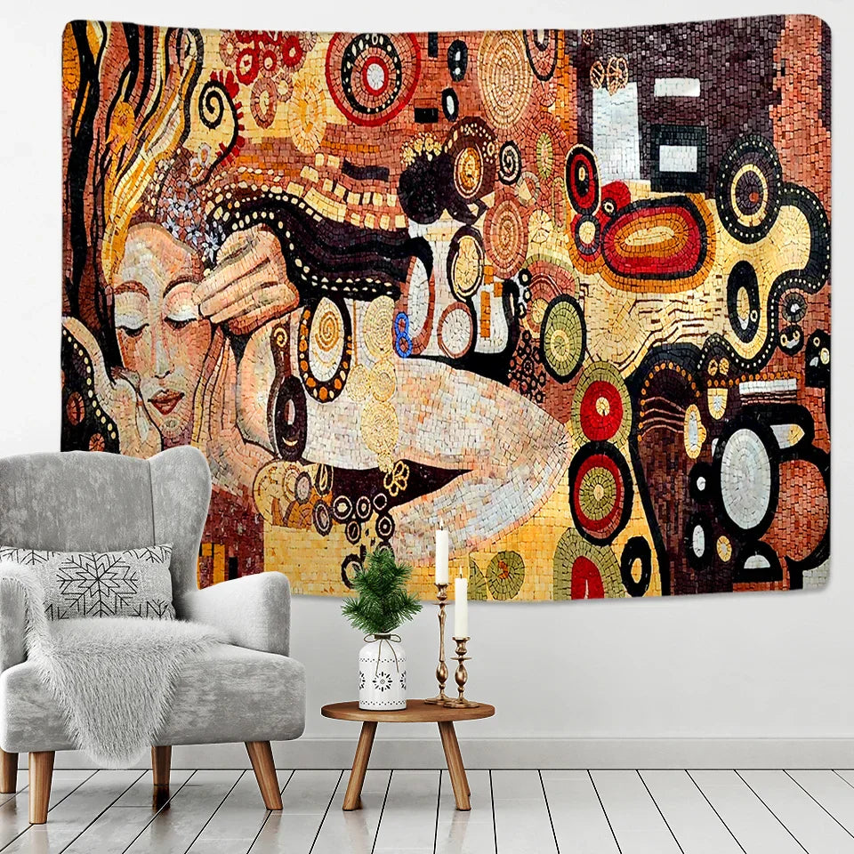 DecorBites™ Bohemian Mosaic Murals Tapestry Wall Hanging Beach Mat Yoga Mat Home Decor