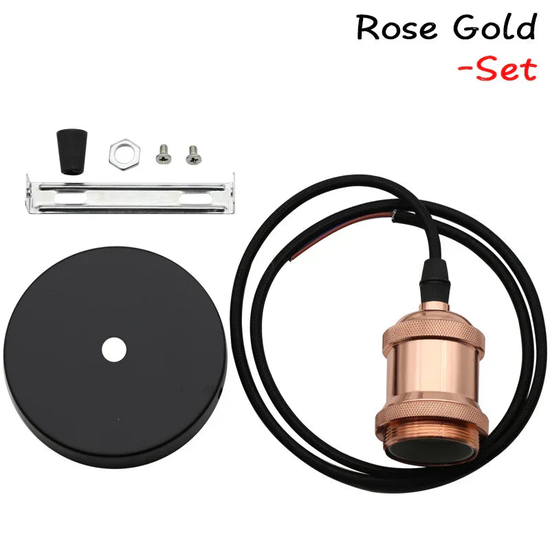DecorBites™ Industrial Pendant Light Lamp E27 90-265V Edison Bulb Holder Loft Home Decor