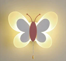 DecorBites™ Butterfly Girl Room Lamp Creative Cartoon Children Energy-Saving Bedside Lamp