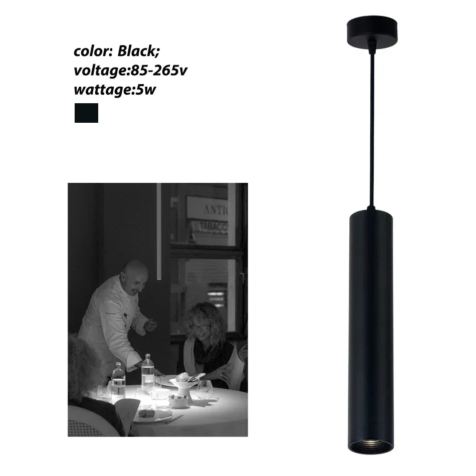 DecorBites™ LED Tube Pendant Light 5W - Kitchen Dining Shop Decor Fixture