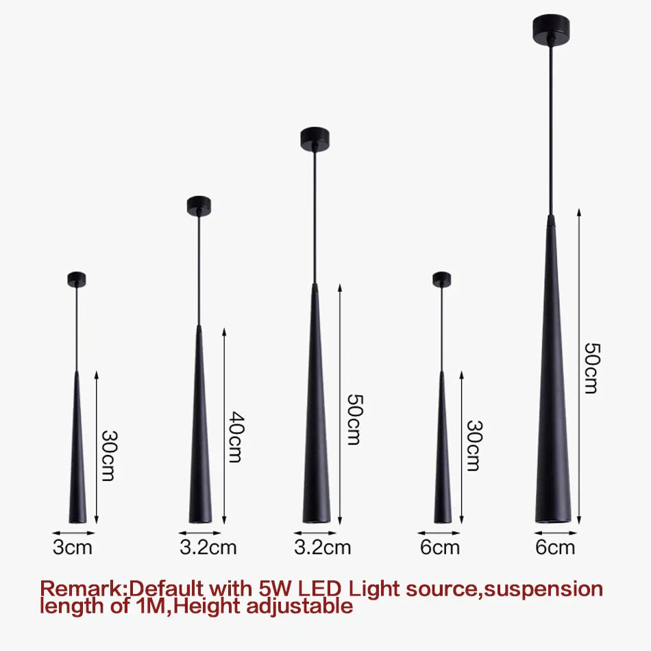 DecorBites™ LED Tube Pendant Lights for Kitchen Dining Room Bar Decoration Lighting
