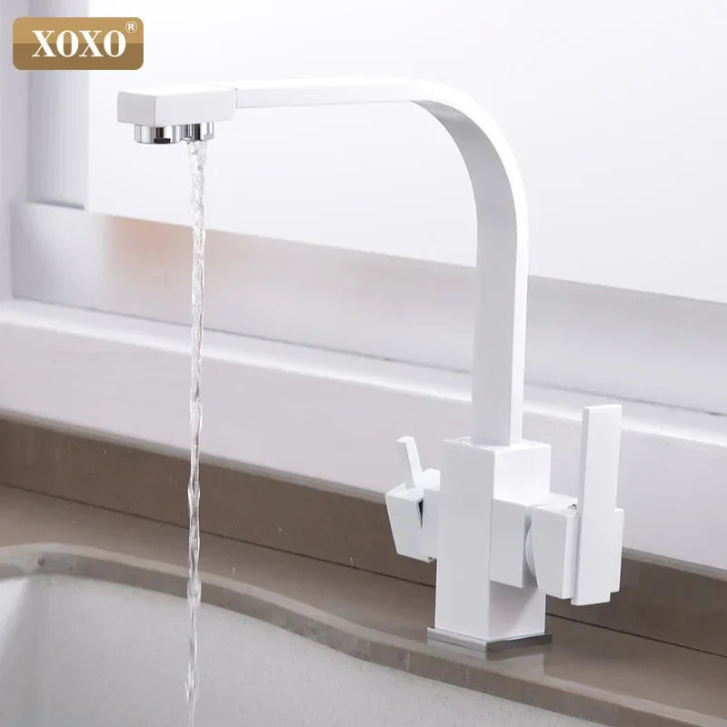 DecorBites™ Black Single Hole Kitchen Faucet Mixer Tap for Drinking Water