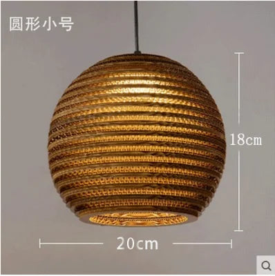DecorBites™ Chinese Paper Pendant Light for Restaurant Living Room, Southeast Asian Style