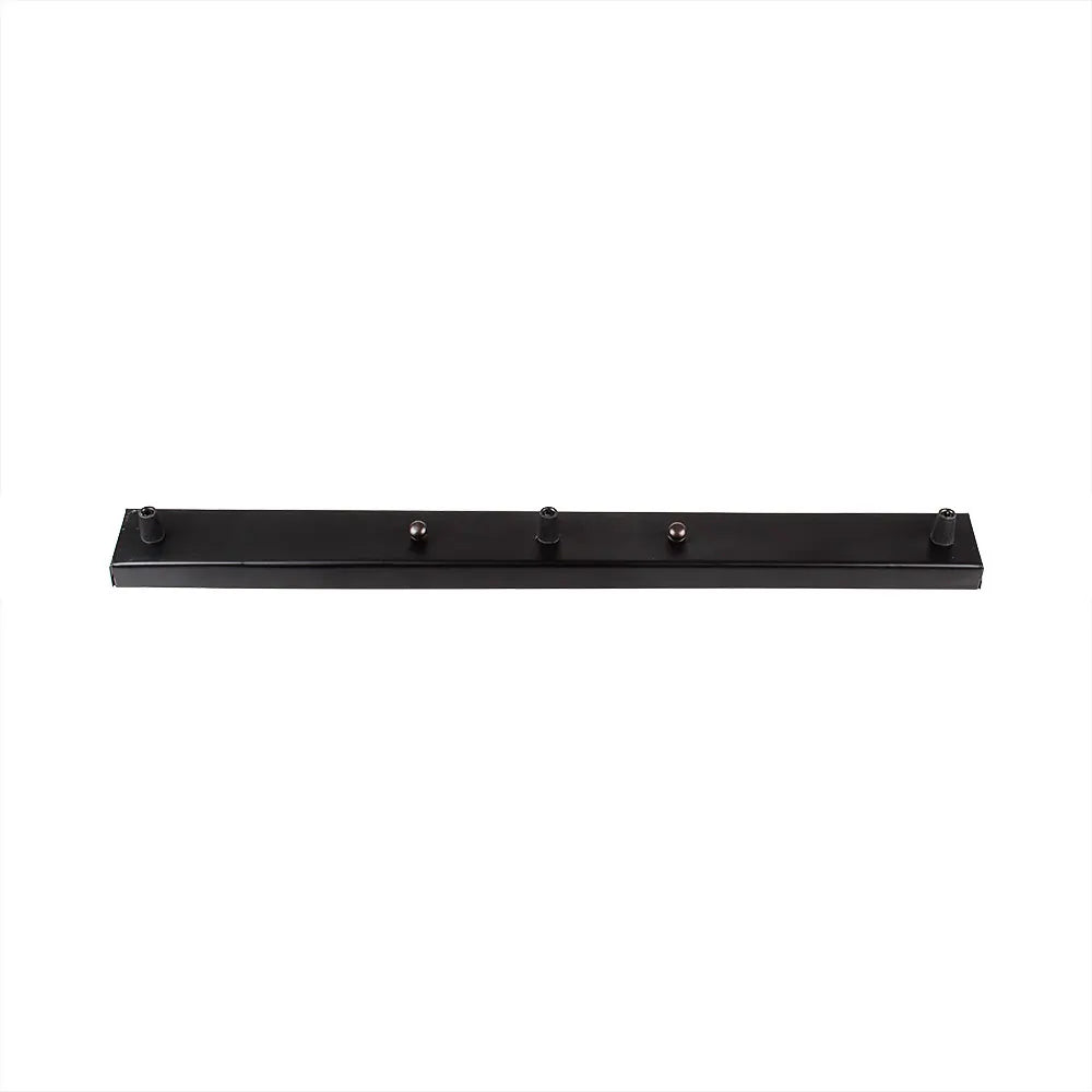 DecorBites™ Ceiling Plate for Three-Lamp Light Fitting: Rectangular Strip Canopy Base