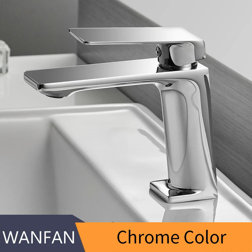 DecorBites™ Black Bathroom Basin Faucet Mixer Tap Deck Mounted Hot Cold Torneira Banheiro