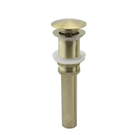 DecorBites™ Brushed Gold Basin Faucet: Solid Brass Single Handle Mixer Tap, Deck Mounted.