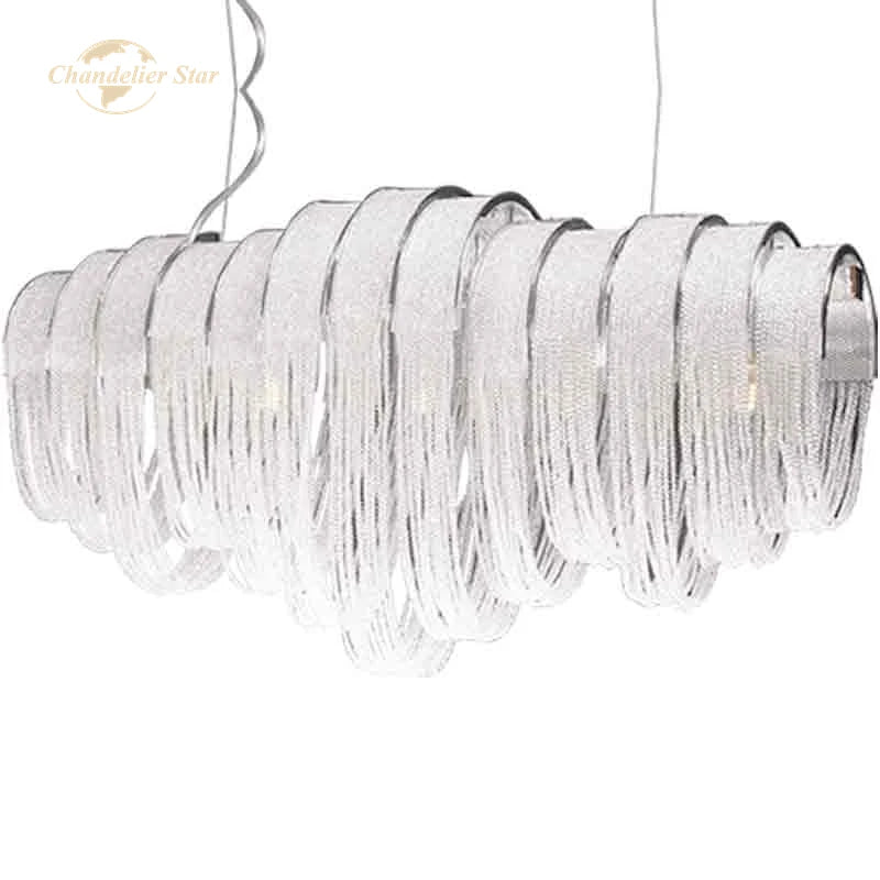 DecorBites™ Crystal Circle LED Tassel Chandelier: Modern Luxury Pendant Hanging Light Fixture for Bedroom and Living Room