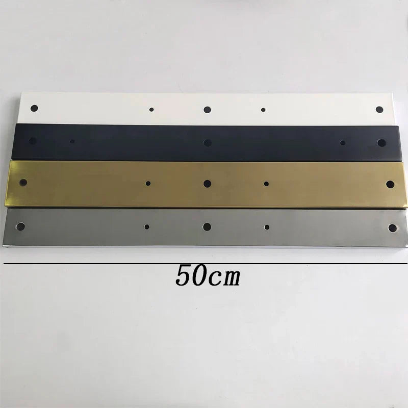 DecorBites™ Brass/Silver Base Plate Lighting Accessories: Round/Rectangular Ceiling Canopy Lamps Chassis