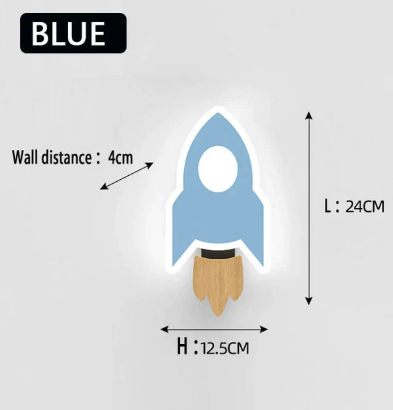 DecorBites™ Kids Cartoon LED Wall Lamp: Modern, Cute, Creative Bedroom Lighting