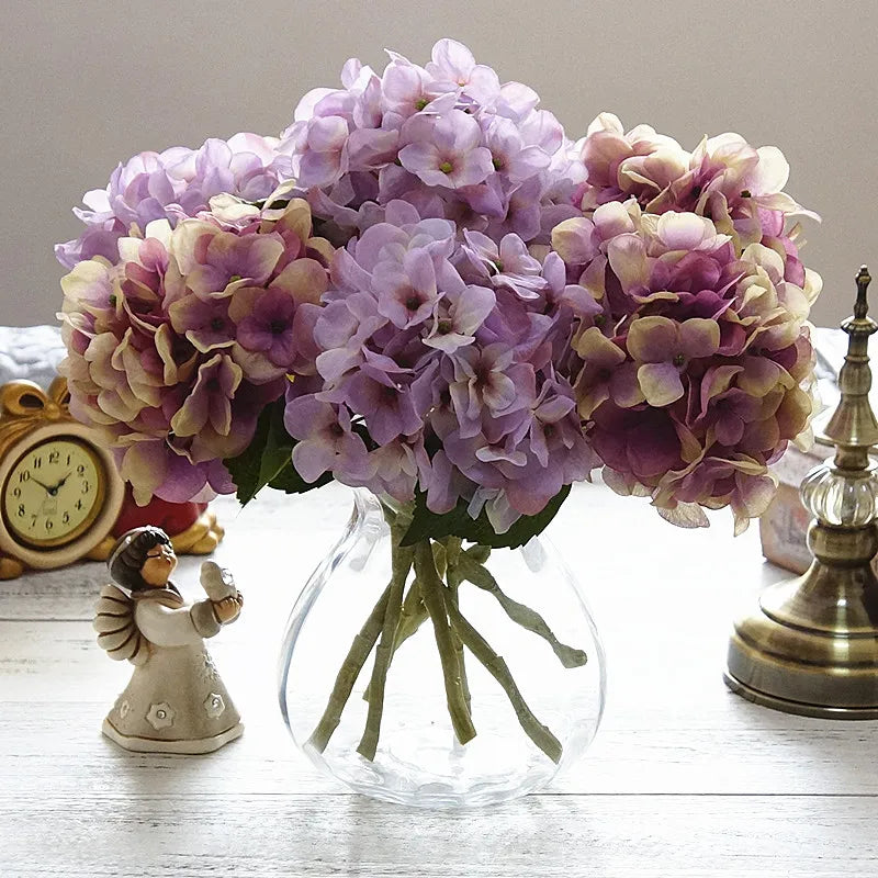DecorBites™ Hydrangea Branch Silk Flower High Quality Fake Party Room Decor