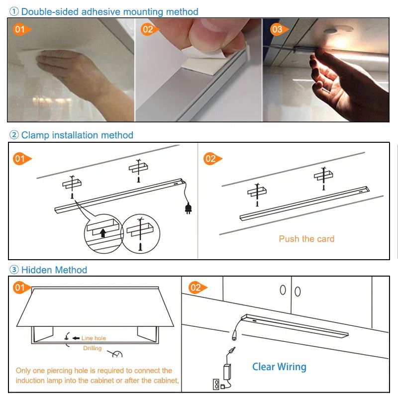 DecorBites™ LED Kitchen Cabinet Light - Hand Sweep Sensor, High Brightness