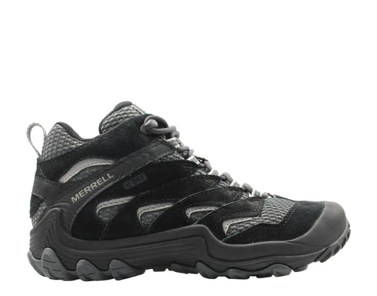 Merrell Cham 7 Limit Mid Waterproof Women Hiking Boots Black/Grey