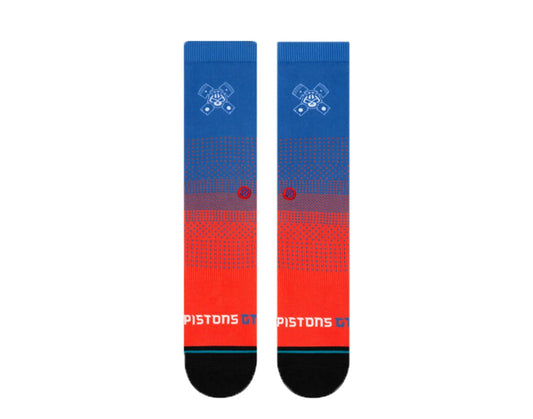 Stance Casual NBA Detroit Pistons Gaming GC 2K Crew Socks Blue/Red