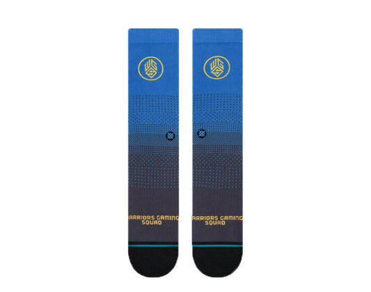 Stance Casual NBA Golden State Warriors Gaming Squad 2K Men Crew Socks Blue