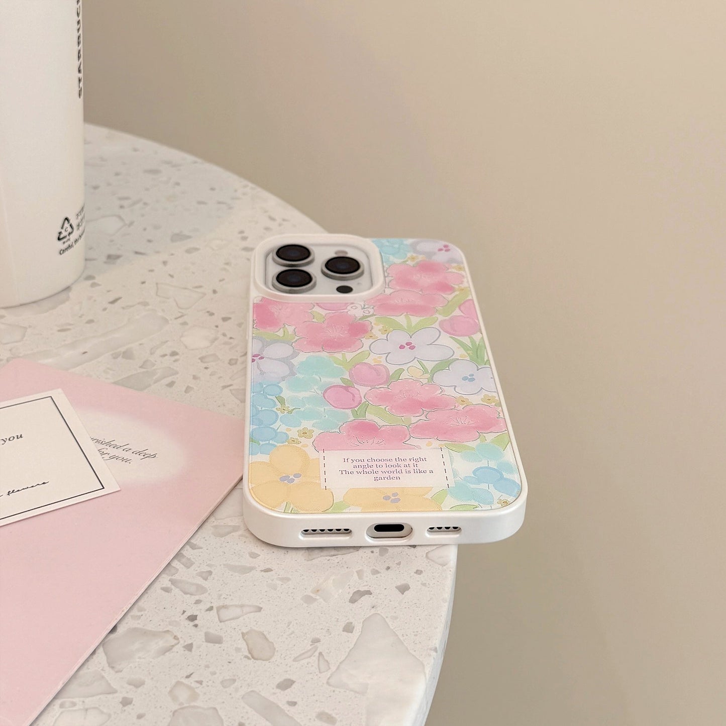 Gilt flower iPhone17 mobile phone case Apple 15 small fresh 14 suitable for 16pro max advanced sense 12/13