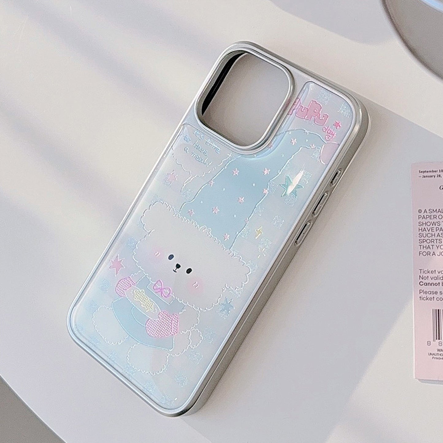 Gilt iphone16 mobile phone case 15promax plaid cartoon puppy 14 Apple 13 Epoxy 17 for Huawei