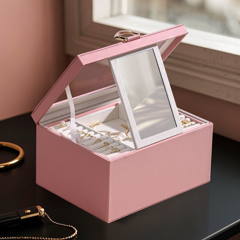 PU leather European style cosmetic case