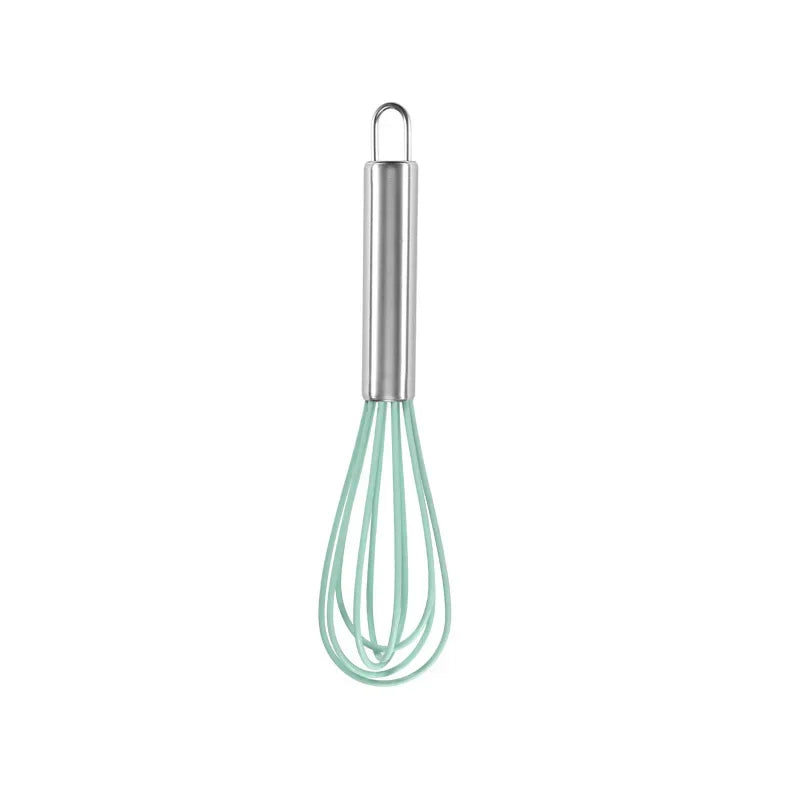 DecorBites™ 8-Inch Stainless Steel Silicone Whisk Mixer for Baking & Cooking