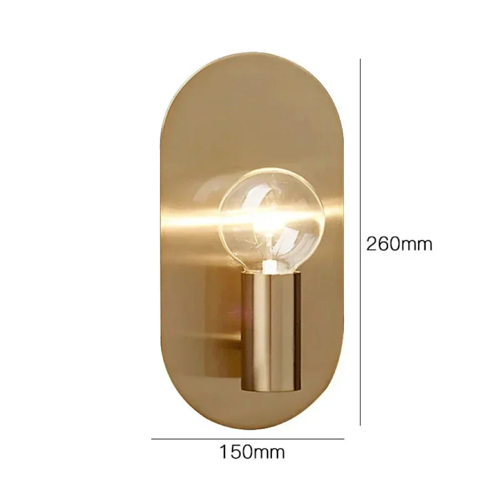 DecorBites™ Gold Bedroom Wall Lamp Sconce Fixtures Indoor Decor Lighting for House Stair