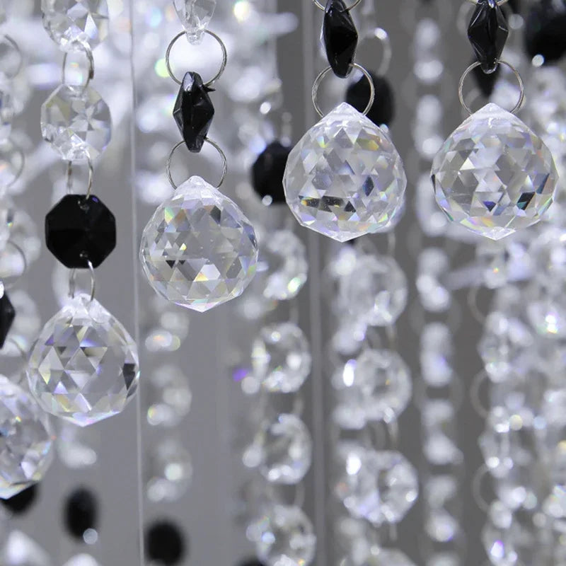 DecorBites™ Crystal Chandelier: Modern Luxury LED Hanging Light for Staircase, Living Room, Hallway