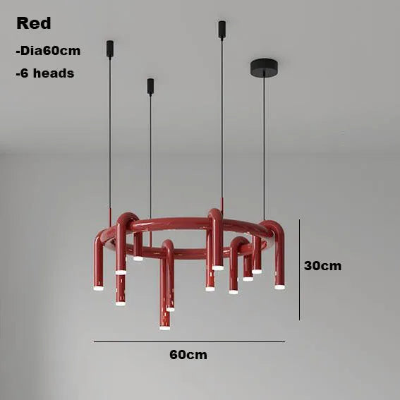 DecorBites™ Circular Ring Pendant Lights - LED Chandelier for Home Living Room & Restaurant