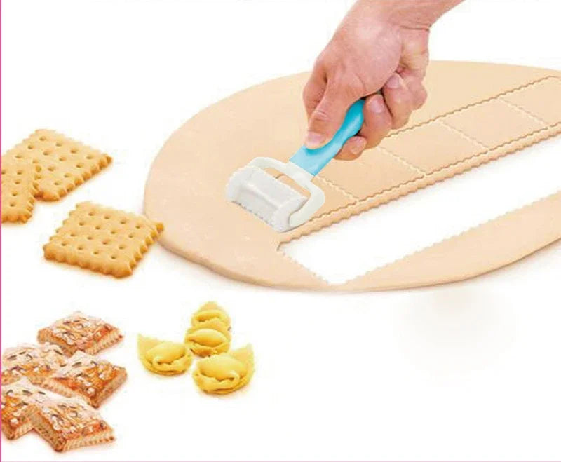 DecorBites™ Dough Cutter and Dumpling Maker: Kitchen Pastry Tools for Homemade Dumplings, Pies, and Cookies