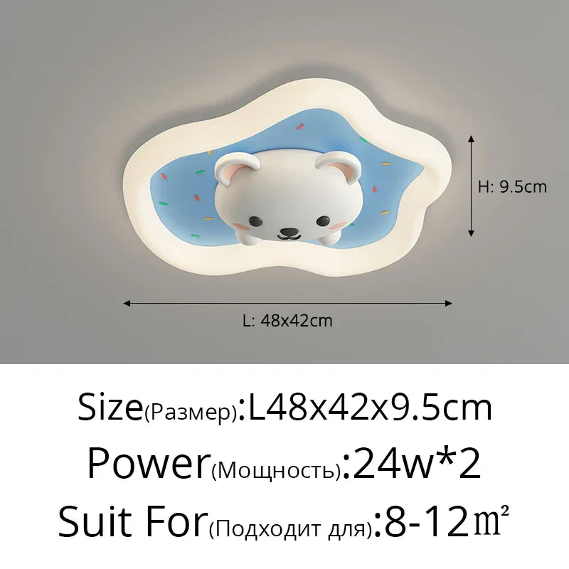 DecorBites™ Kids Room Ceiling Lights Pink Blue Modern Children's Lamp for Home Decor