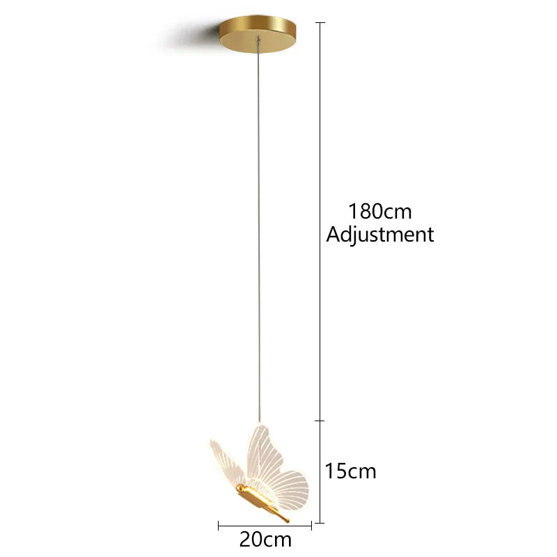 DecorBites™ Butterfly LED Pendant Chandelier for Living Room and Bedroom